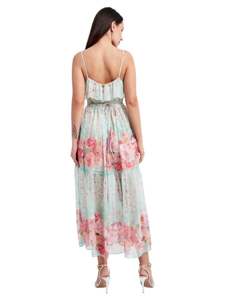 Abito Lungo con Stampa Floreale e Stellare-Twinset-Abiti-Vittorio Citro Boutique