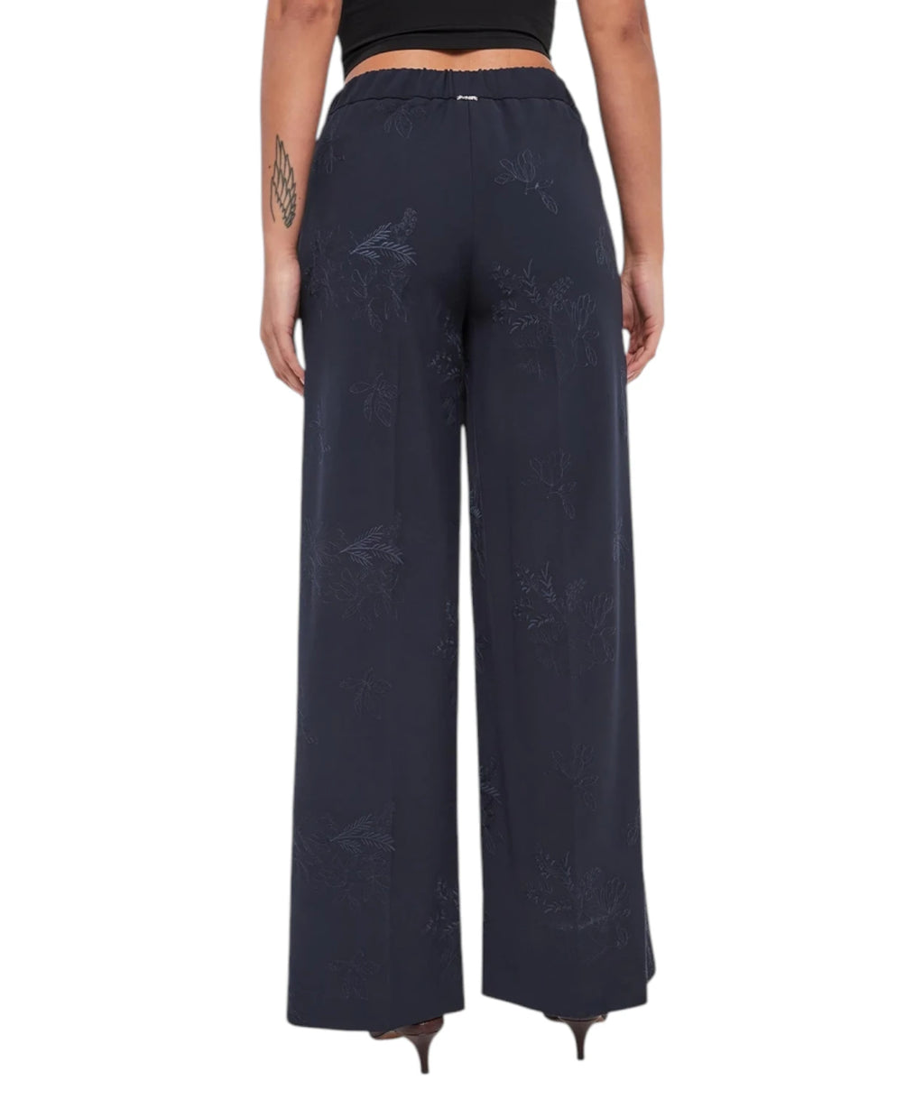 Pantalon Palazzo élégant brodé Twinset