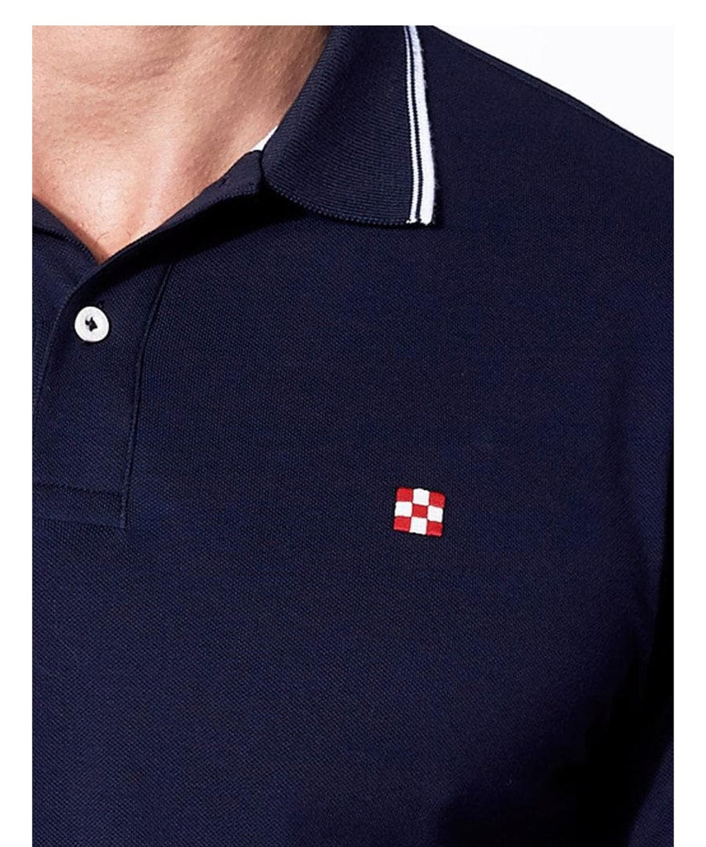 Polo in piquet  con logo st. barth check 3