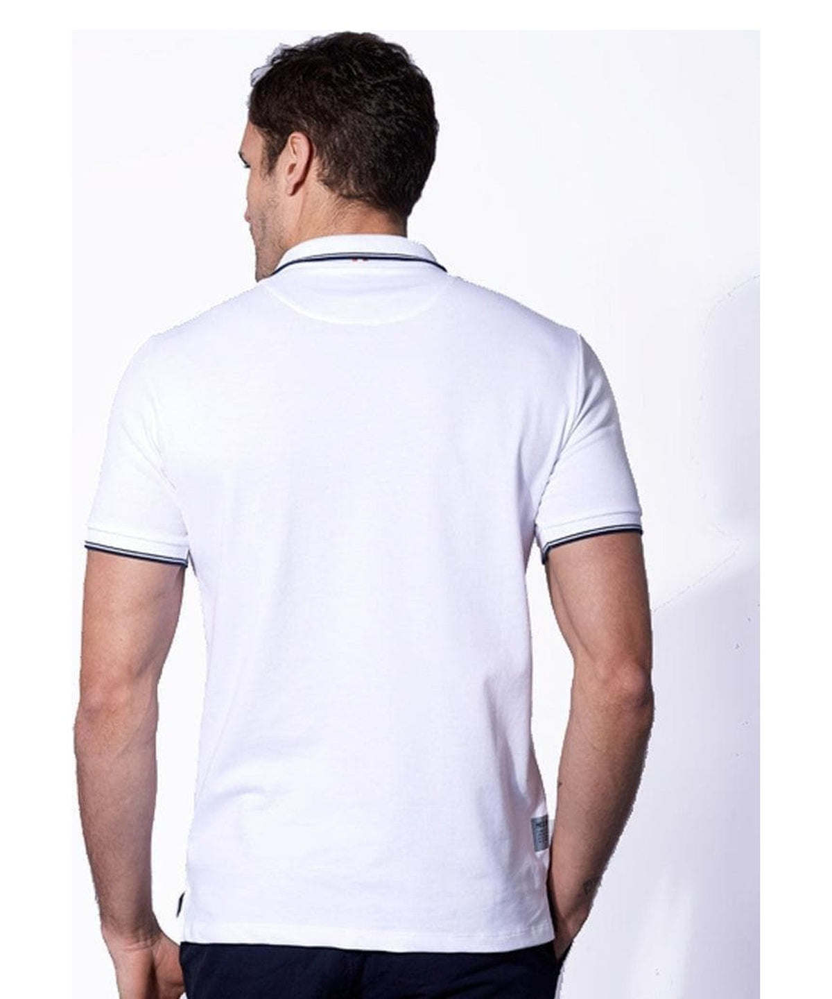 Polo in piquet  con logo st. barth check 6
