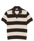 Polo homme Lacoste à rayures - Coupe décontractée en coton