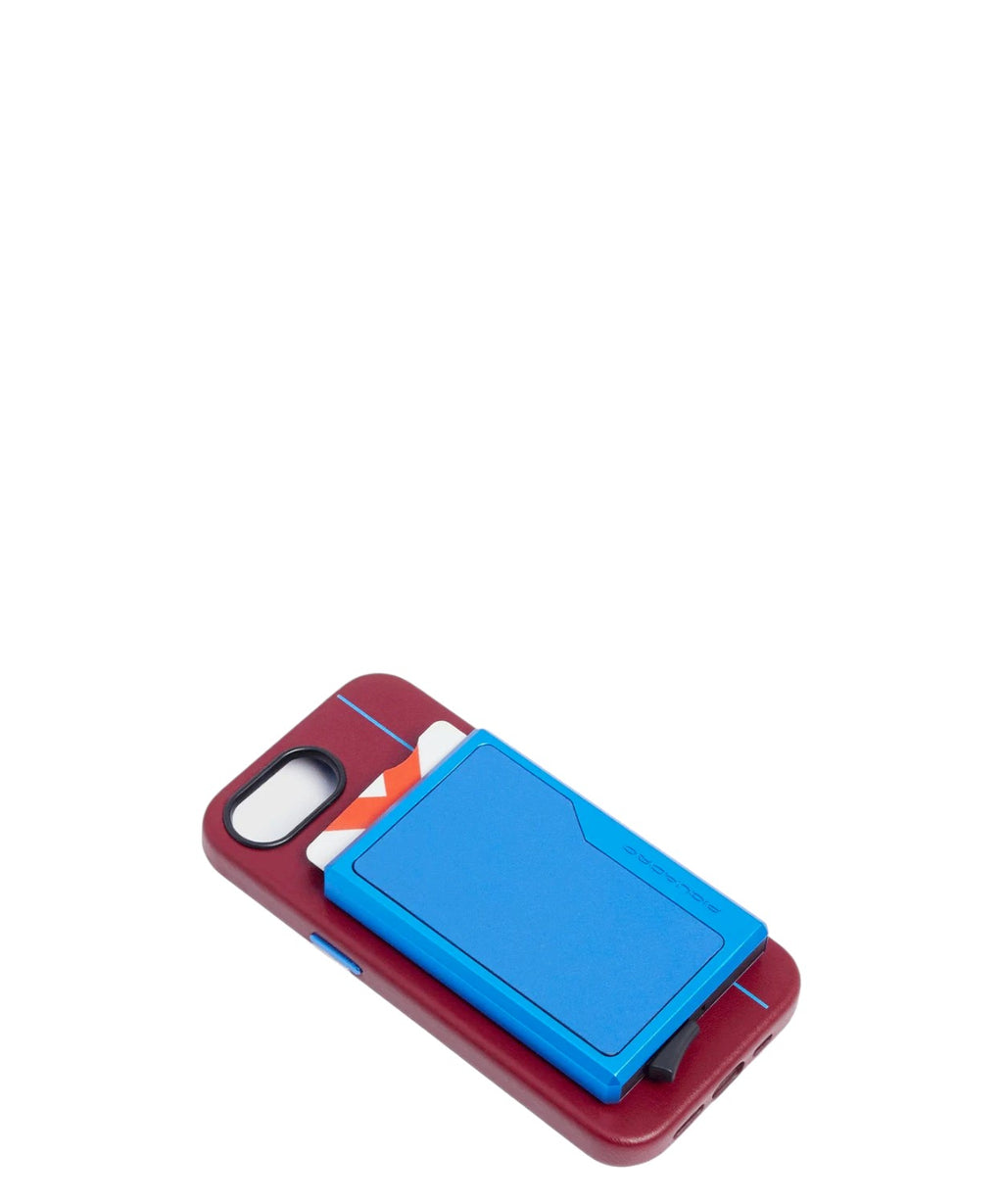 Portacarte Piquadro MagSafe RFID in Pelle e Alluminio