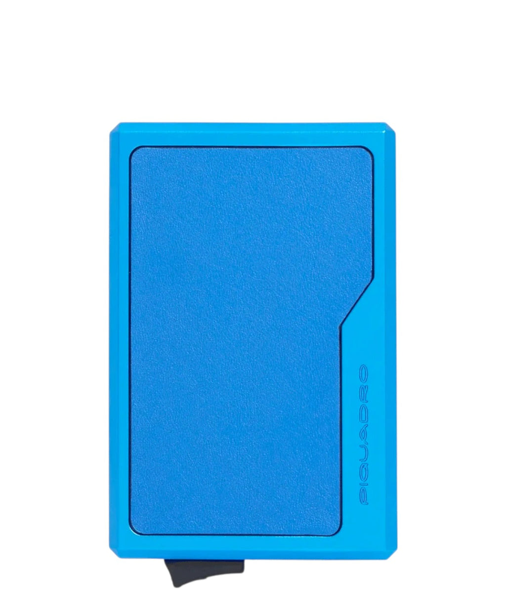 Portacarte Piquadro MagSafe RFID in Pelle e Alluminio