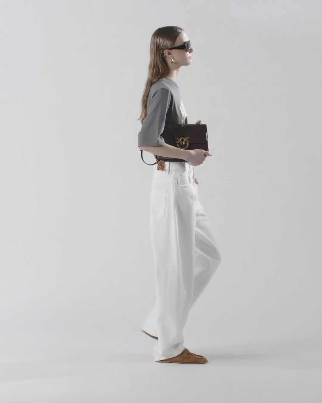 Pantaloni balloon in bull di cotone Eloise