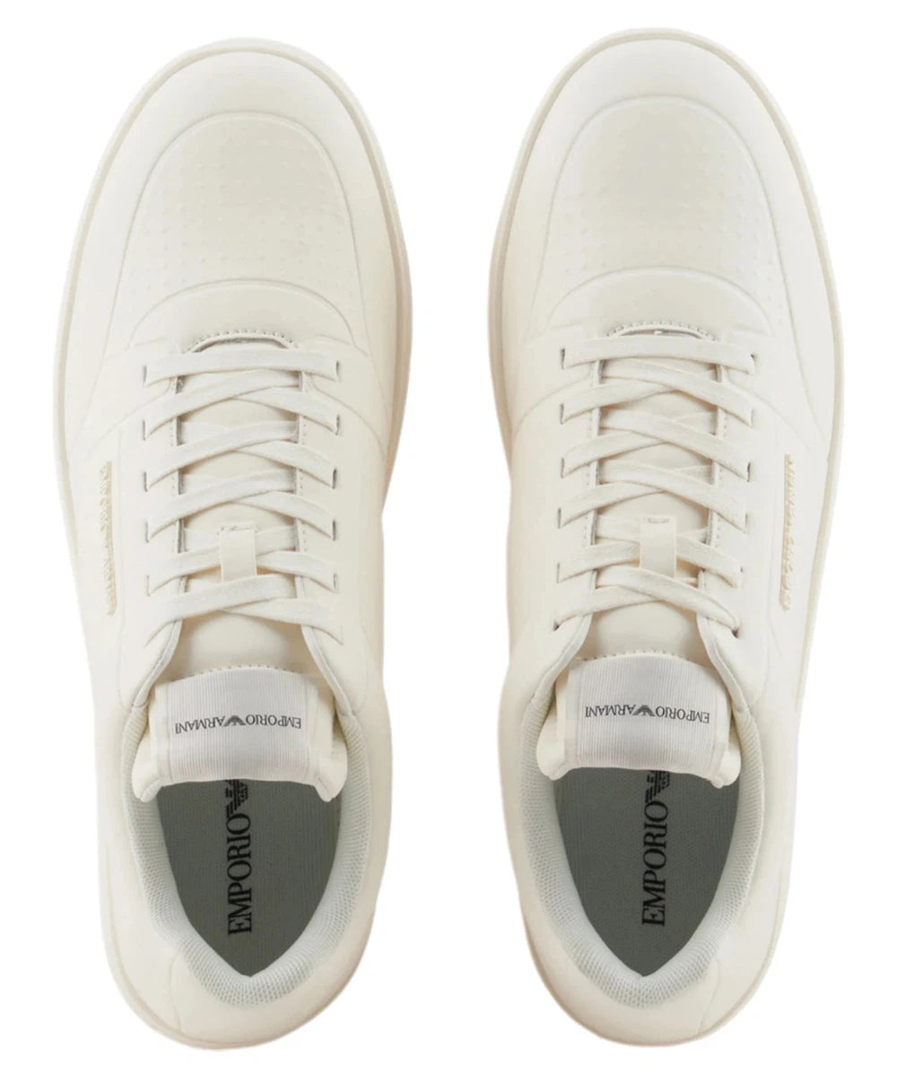 Sneakers Casual con Punta Tonda e Stringata-Emporio Armani-Sneakers-Vittorio Citro Boutique
