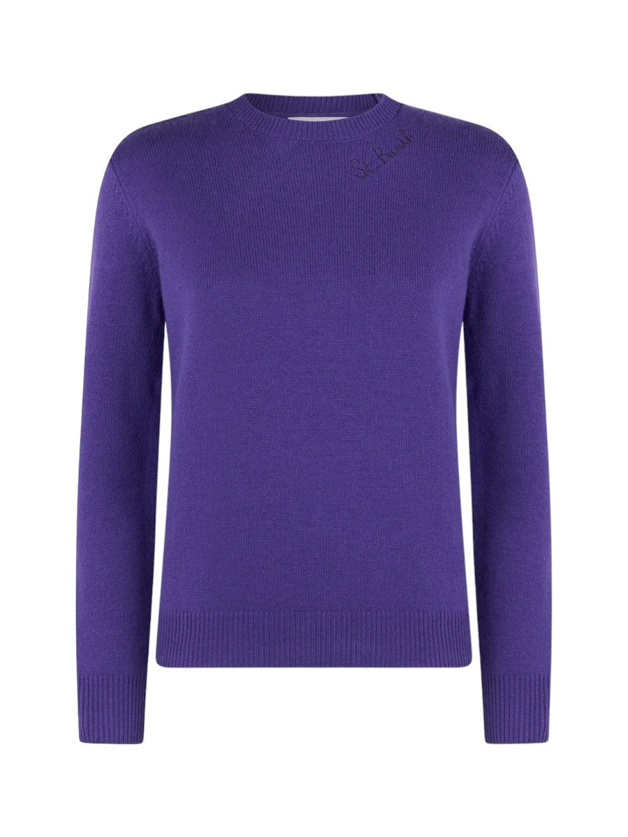 Maglia girocollo con ricamo St. Barth-Mc2 Saint Barth-Maglieria-Vittorio Citro Boutique