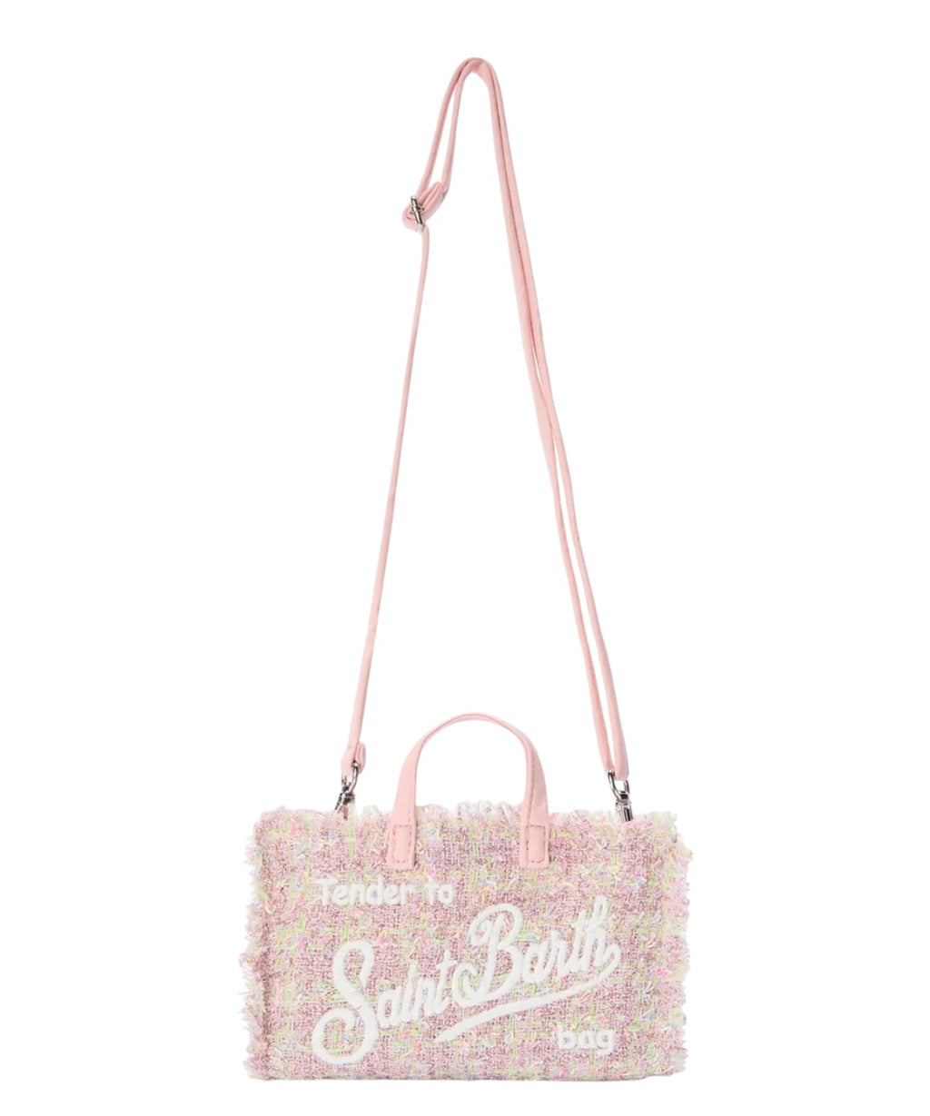 Sac pour téléphone en tweed et lurex