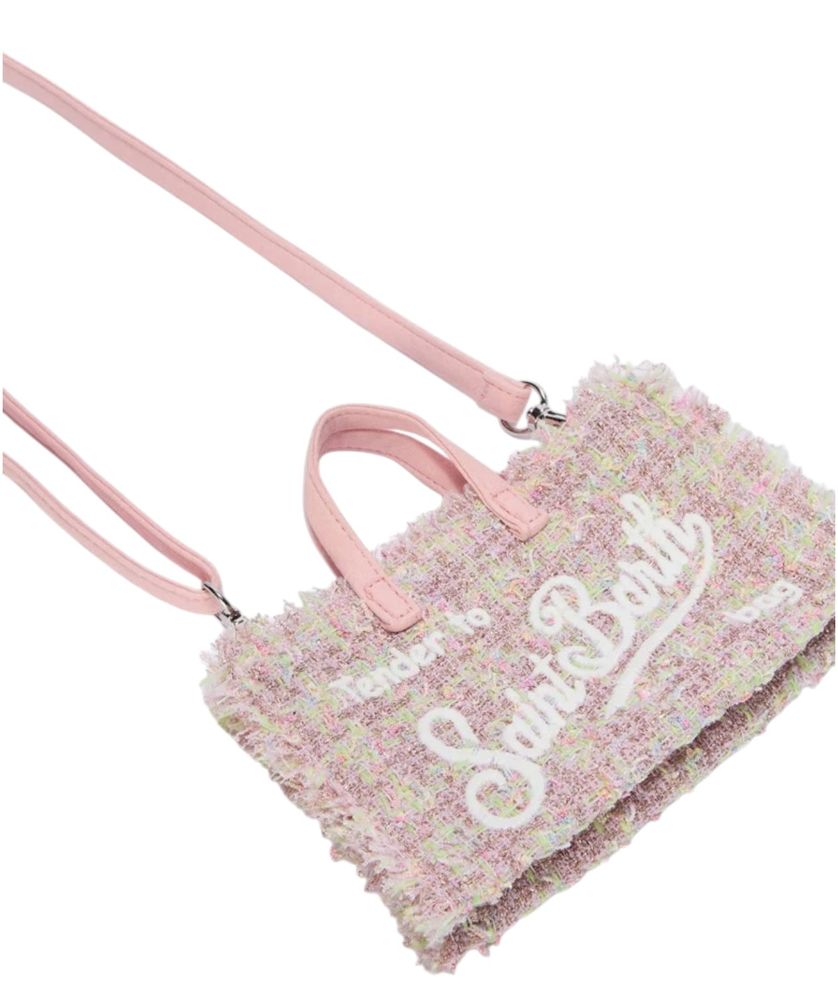 Sac pour téléphone en tweed et lurex