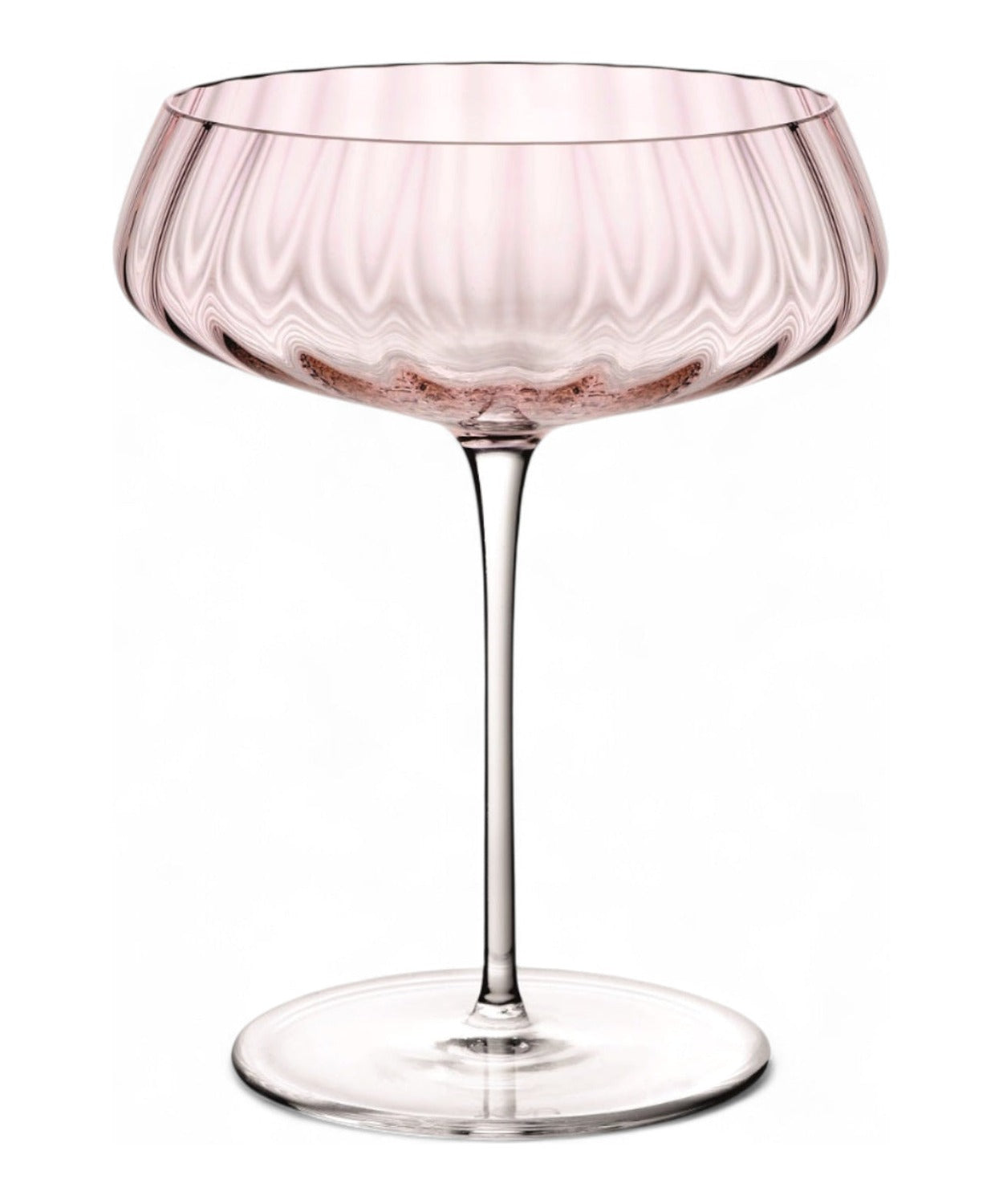 Set 2 coppe Round Up rosa antico NUDE in cristallo senza piombo