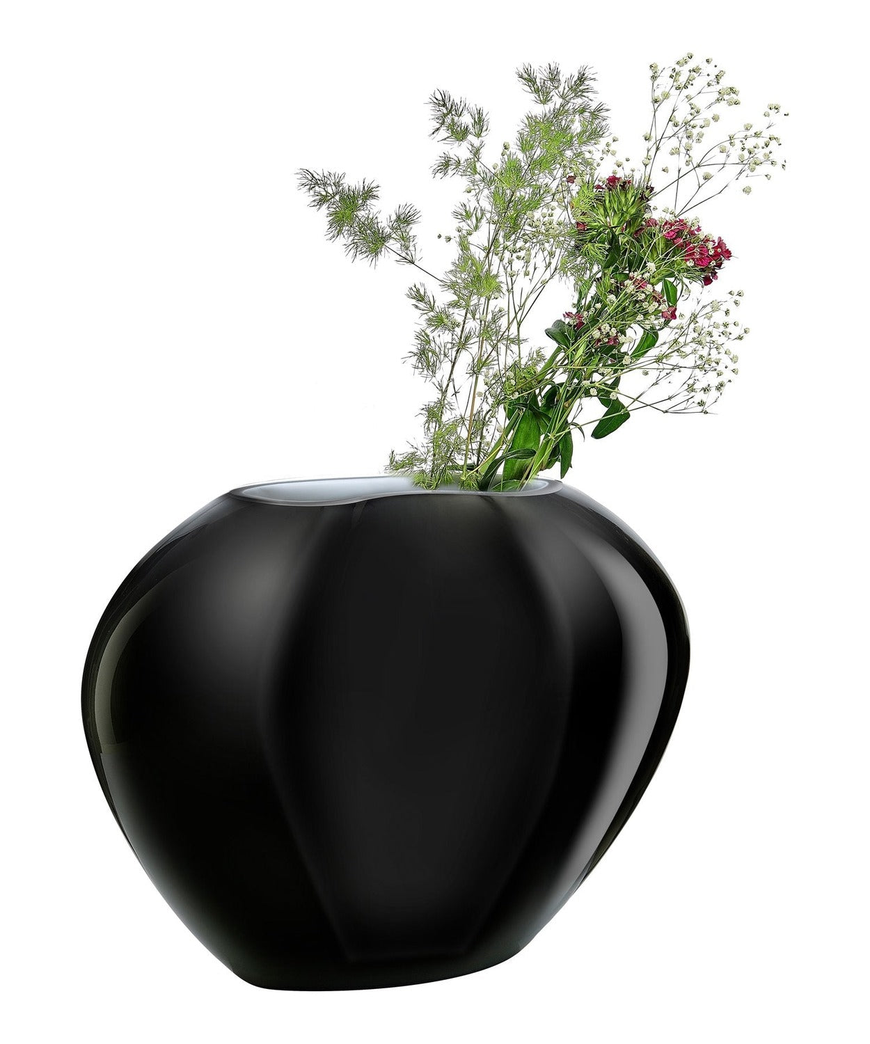 Vaso Satin medio NUDE in cristallo senza piombo