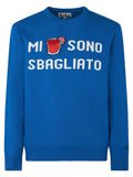 Maglia girocollo con stampa jacquard Mi sono sbagliato-Mc2 Saint Barth-Maglieria-Vittorio Citro Boutique