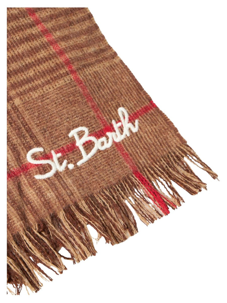 Morbida sciarpa in lana con fantasia Principe di Galles-Mc2 Saint Barth-Sciarpe & stole-Vittorio Citro Boutique
