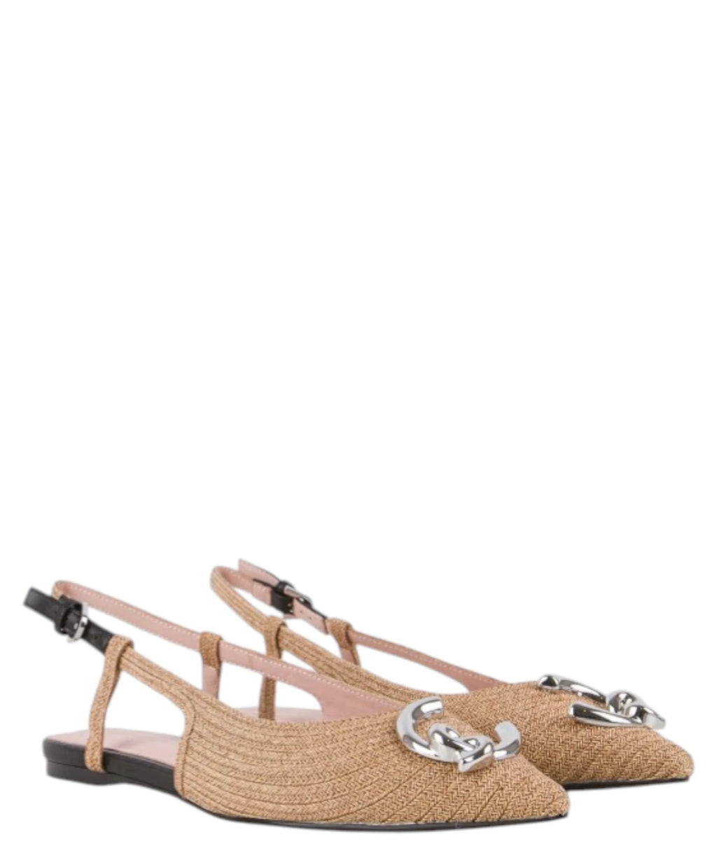 Slingback Coccinelle C-Me Ragno avec bout et talon bas