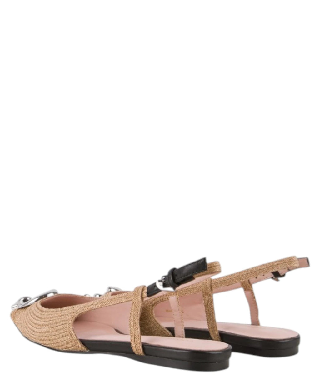 Slingback Coccinelle C-Me Ragno avec bout et talon bas