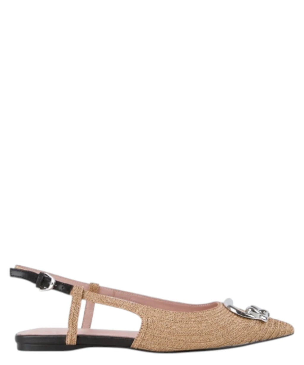 Slingback Coccinelle C-Me Ragno avec bout et talon bas