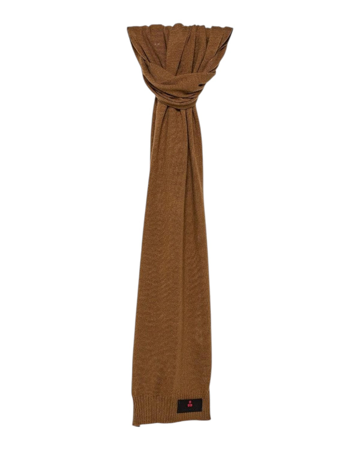 Écharpe en tricot laine mélangée avec bande porte-logo