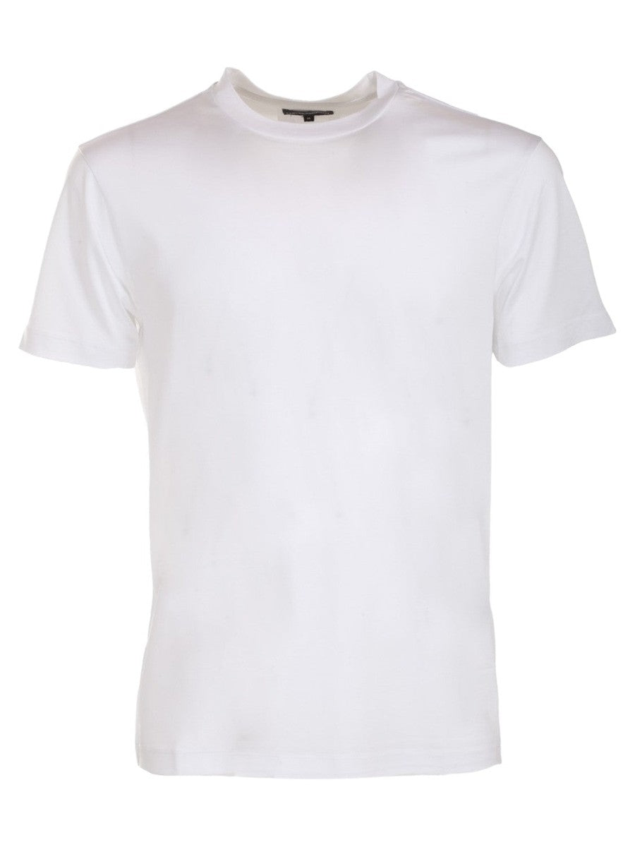 T-shirt in Lyocell e Cotone con Logo-Emporio Armani-T-shirt-Vittorio Citro Boutique