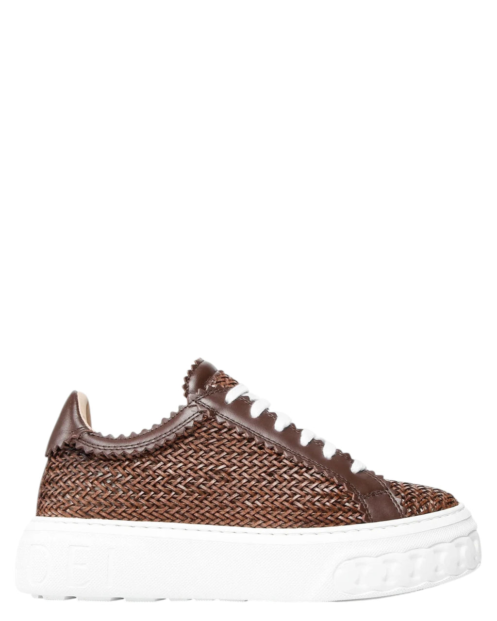 Baskets femme Off Road Hanoi en cuir tressé