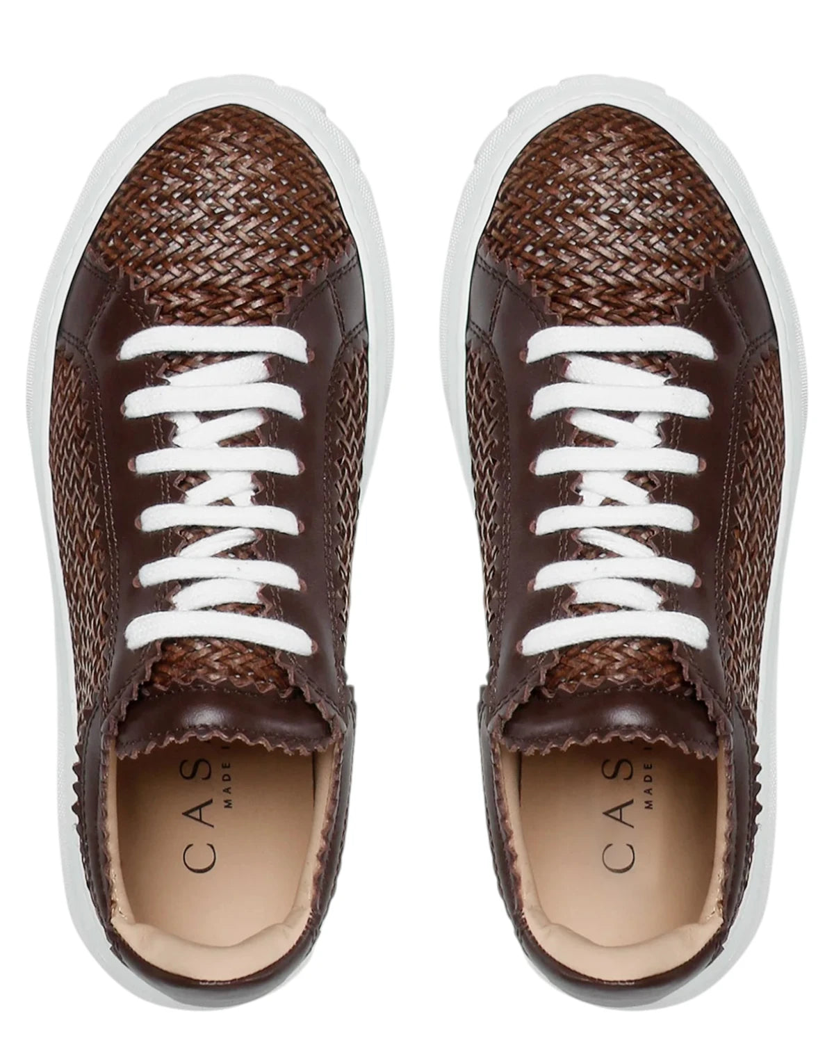 Sneakers donna Off Road Hanoi in pelle intrecciata