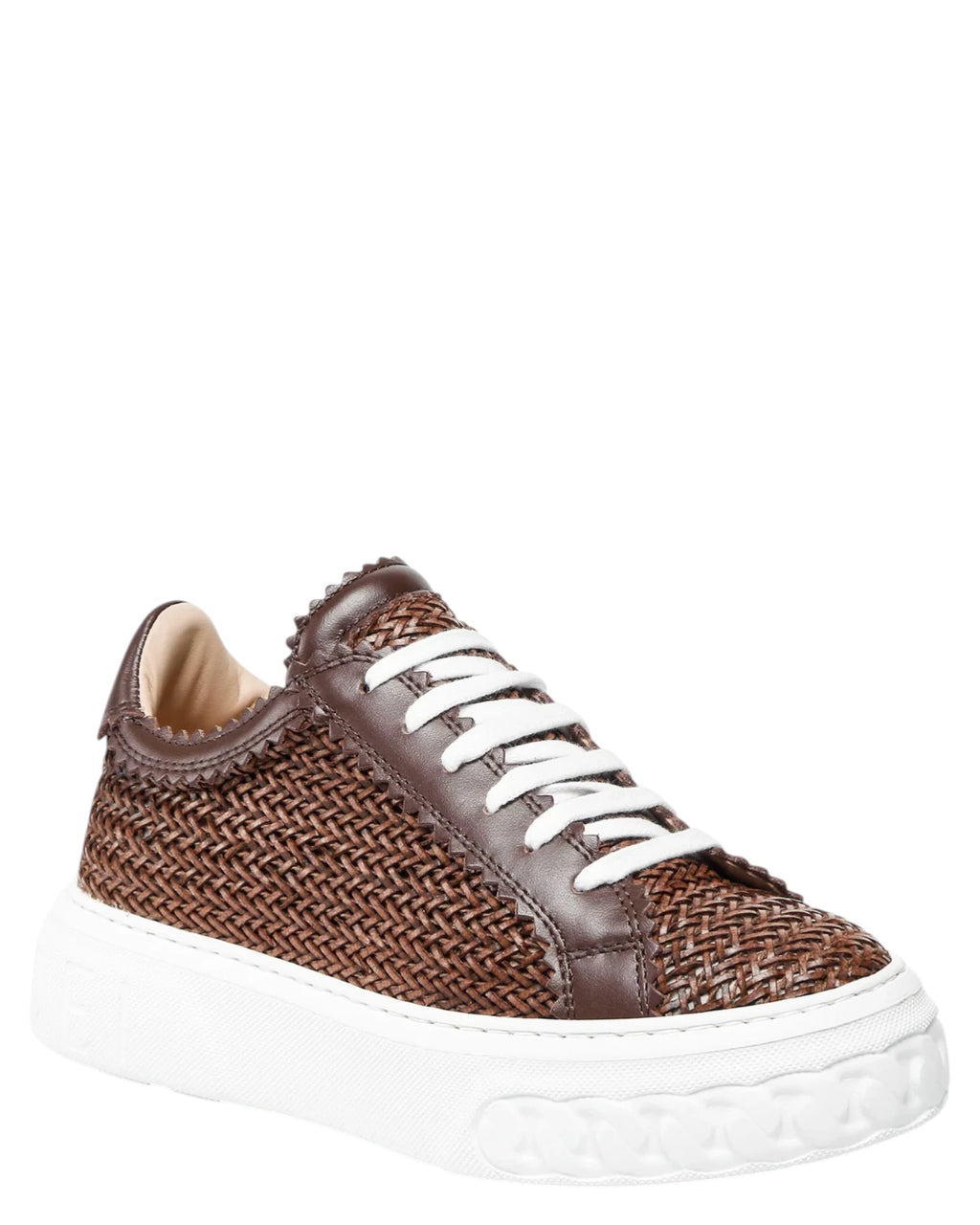 Baskets femme Off Road Hanoi en cuir tressé