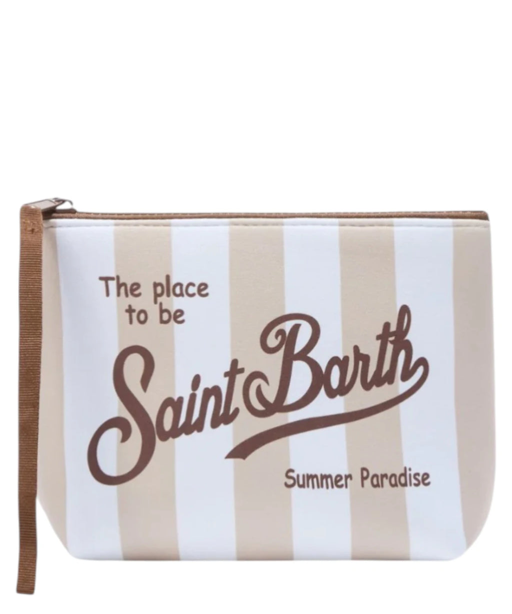 Pochette Aline MC2 Saint Barth avec logo et imprimé