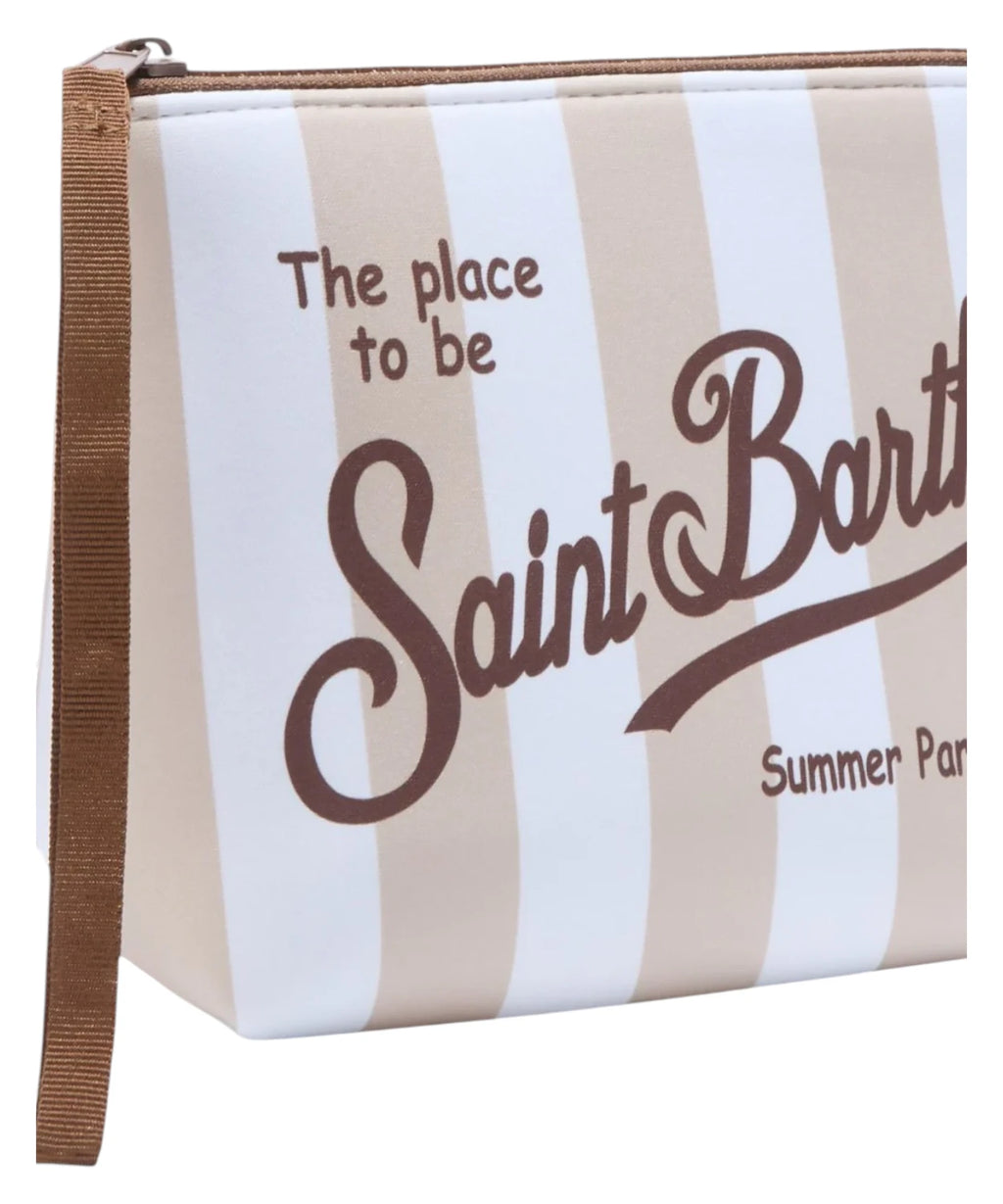 Pochette Aline MC2 Saint Barth avec logo et imprimé