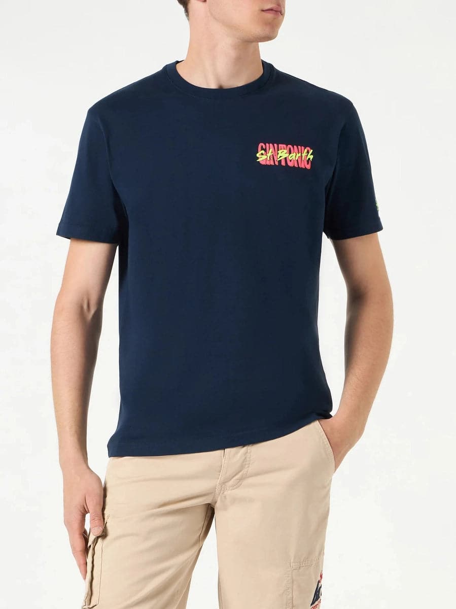 T-shirt con stampa Gin Tonic a St. Barth-Mc2 Saint Barth-T-shirt-Vittorio Citro Boutique
