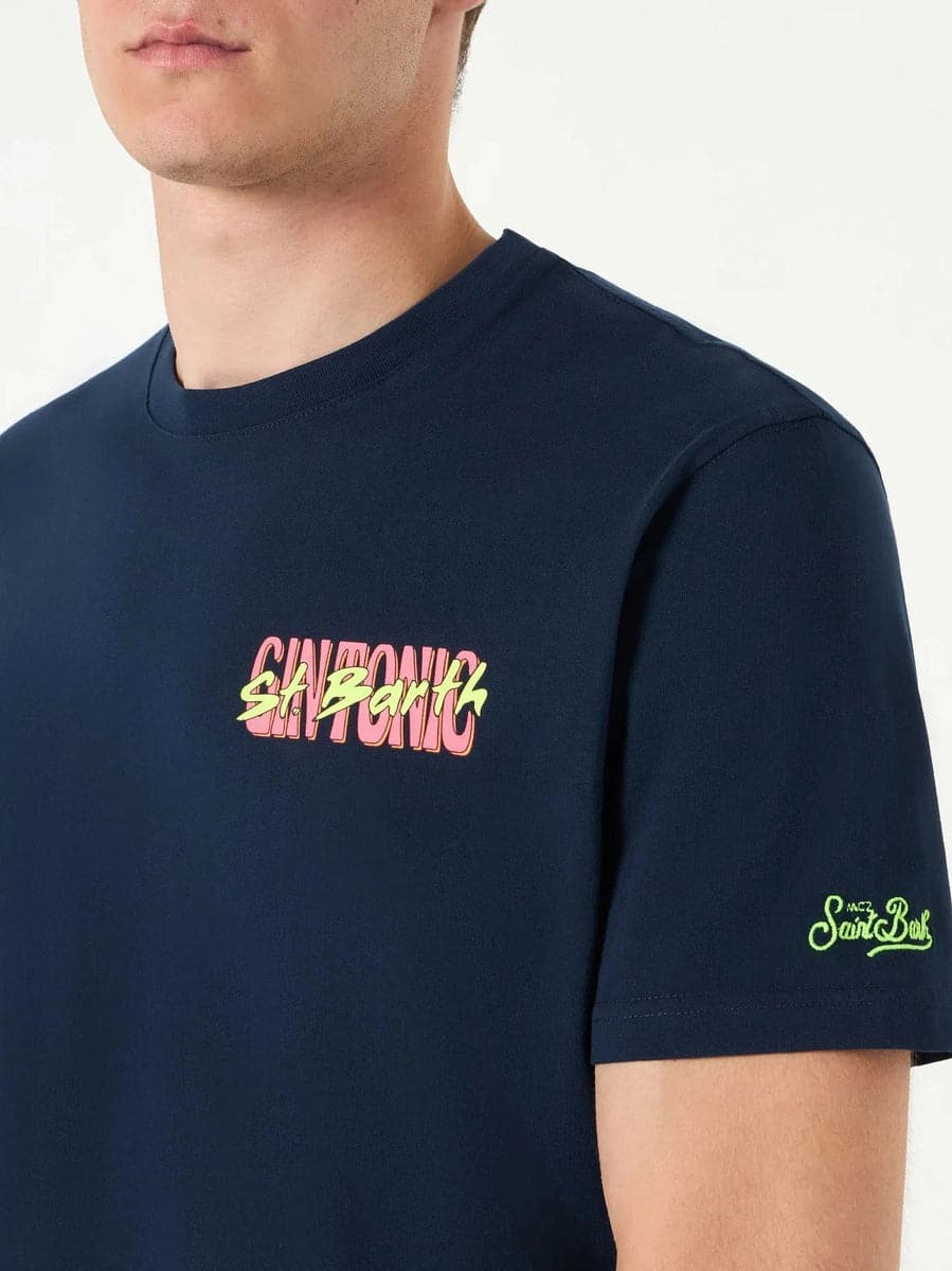 T-shirt con stampa Gin Tonic a St. Barth-Mc2 Saint Barth-T-shirt-Vittorio Citro Boutique