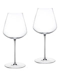 Set 2 calici da vino rosso Stem Zero Elegant medi NUDE in cristallo senza piombo
