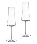 Set 2 calici da champagne Stem Zero Volcano NUDE in cristallo senza piombo