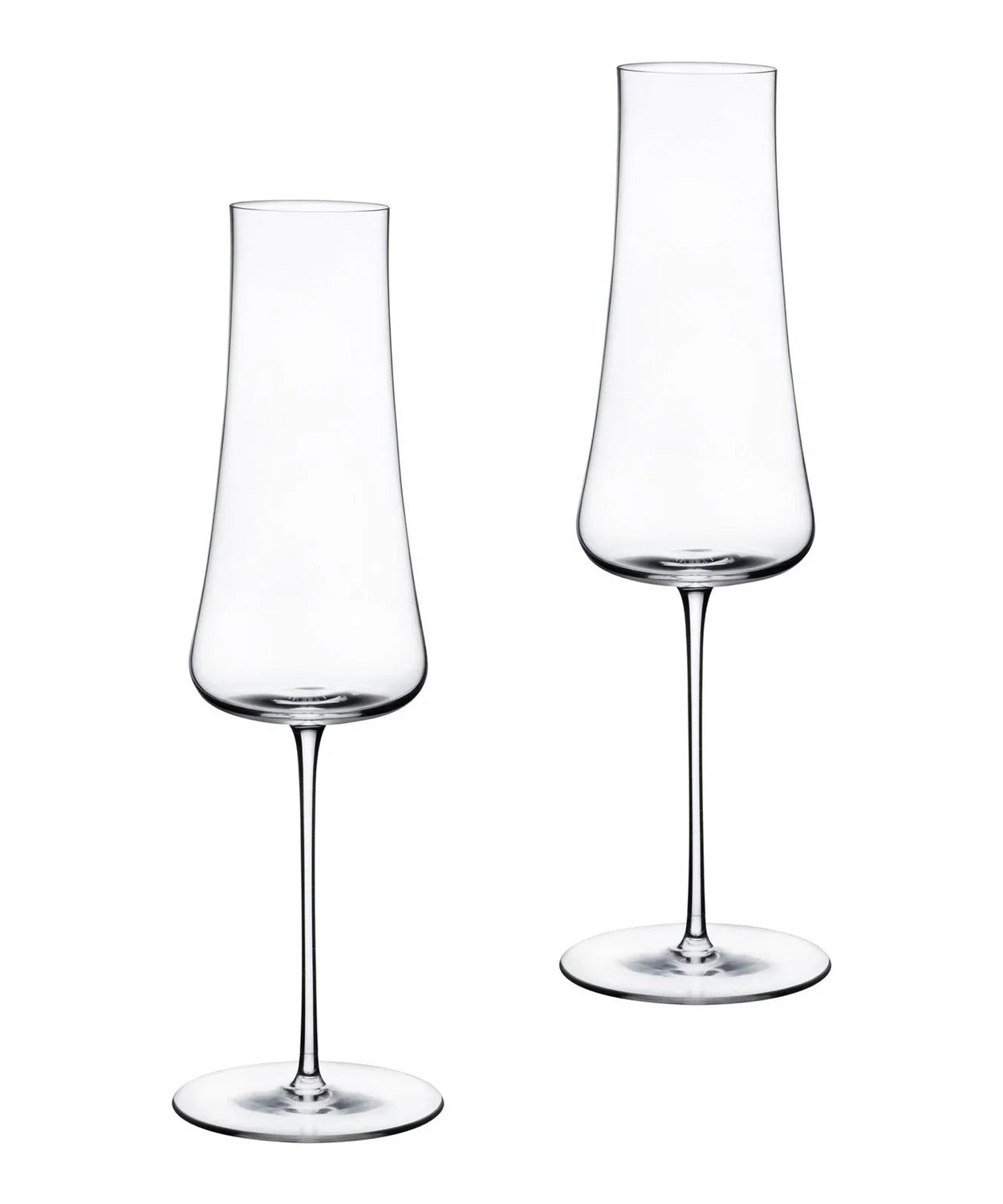 Set 2 calici da champagne Stem Zero Volcano NUDE in cristallo senza piombo