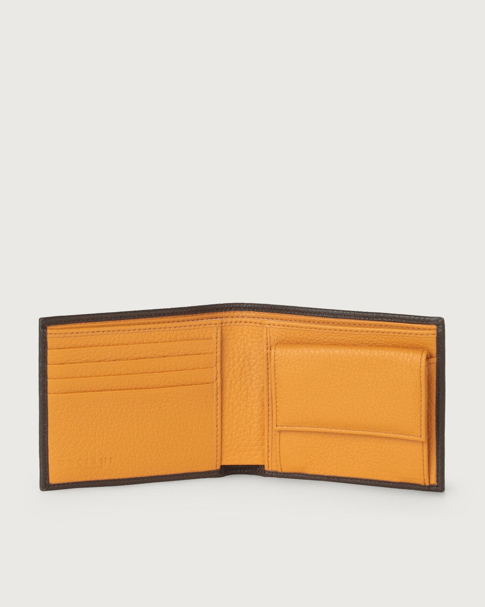 Portafoglio bi-fold in pelle con portamonete-Portafogli-Orciani-Vittorio Citro Boutique