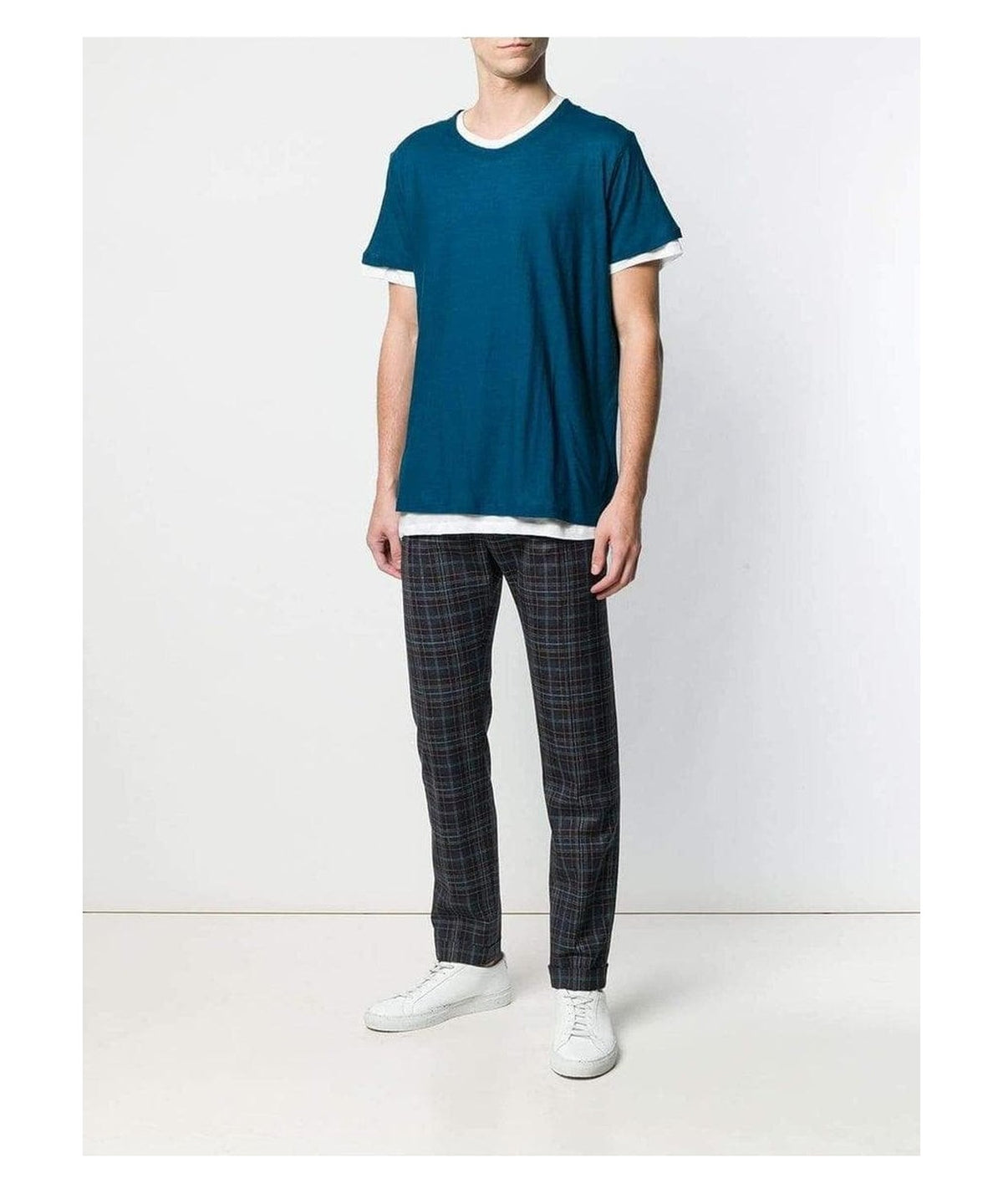 T-shirt a Strati Majestic Filatures in Cotone 6
