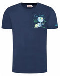 T-shirt Blu Scuro con Stampa Emb Gin Glass – Regular Fit-Mc2 Saint Barth-T-shirt-Vittorio Citro Boutique