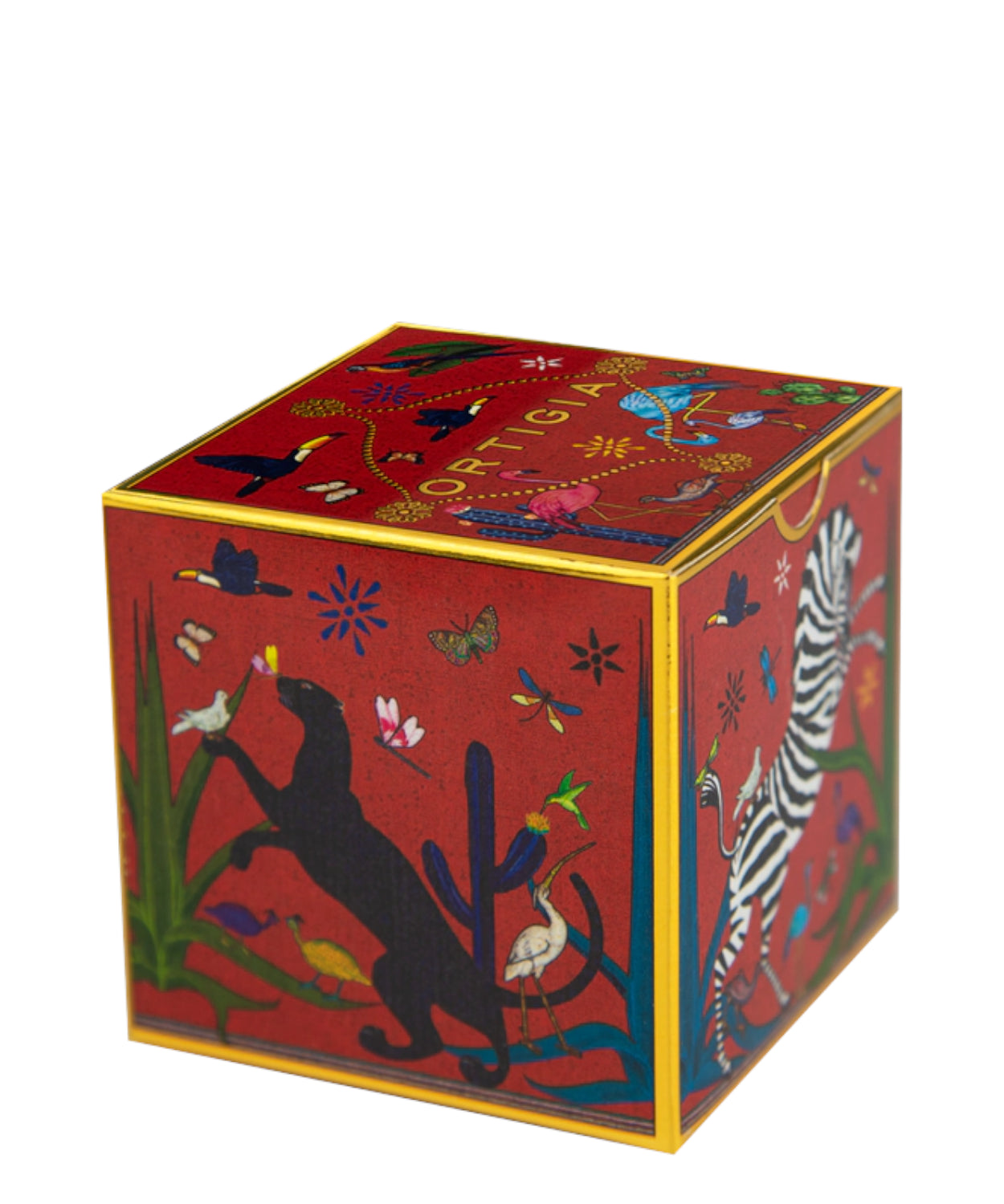 Ortigia Tazzina in Ceramica Decorata a Mano con Serigrafia Oro 150ml