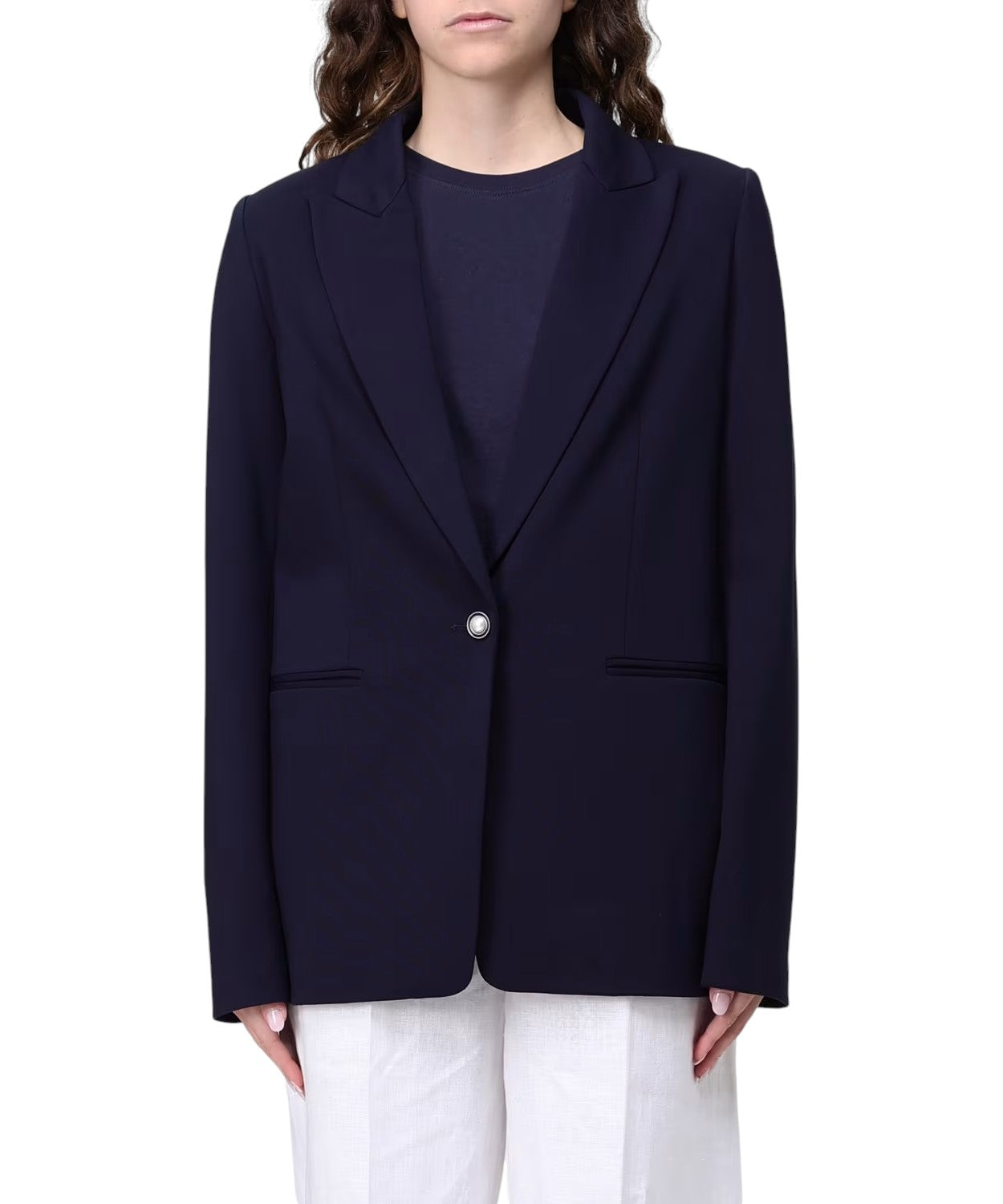 Blazer Twinset en mélange de viscose oversize