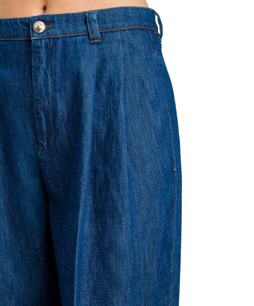 Twinset Jeans large en denim de coton
