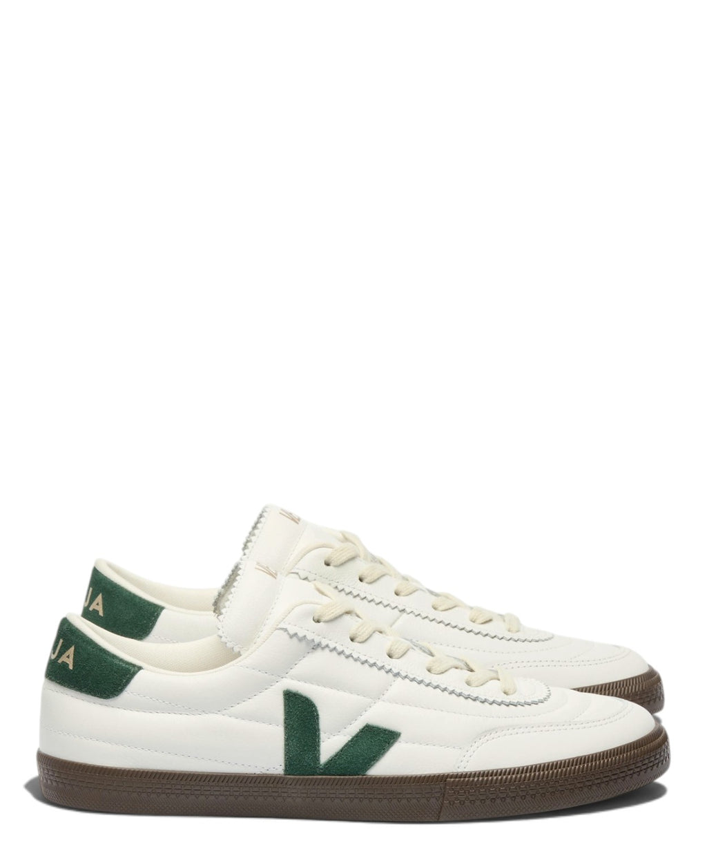 Sneaker VEJA Panenka in pelle bianca e verde Cyprus Eagle