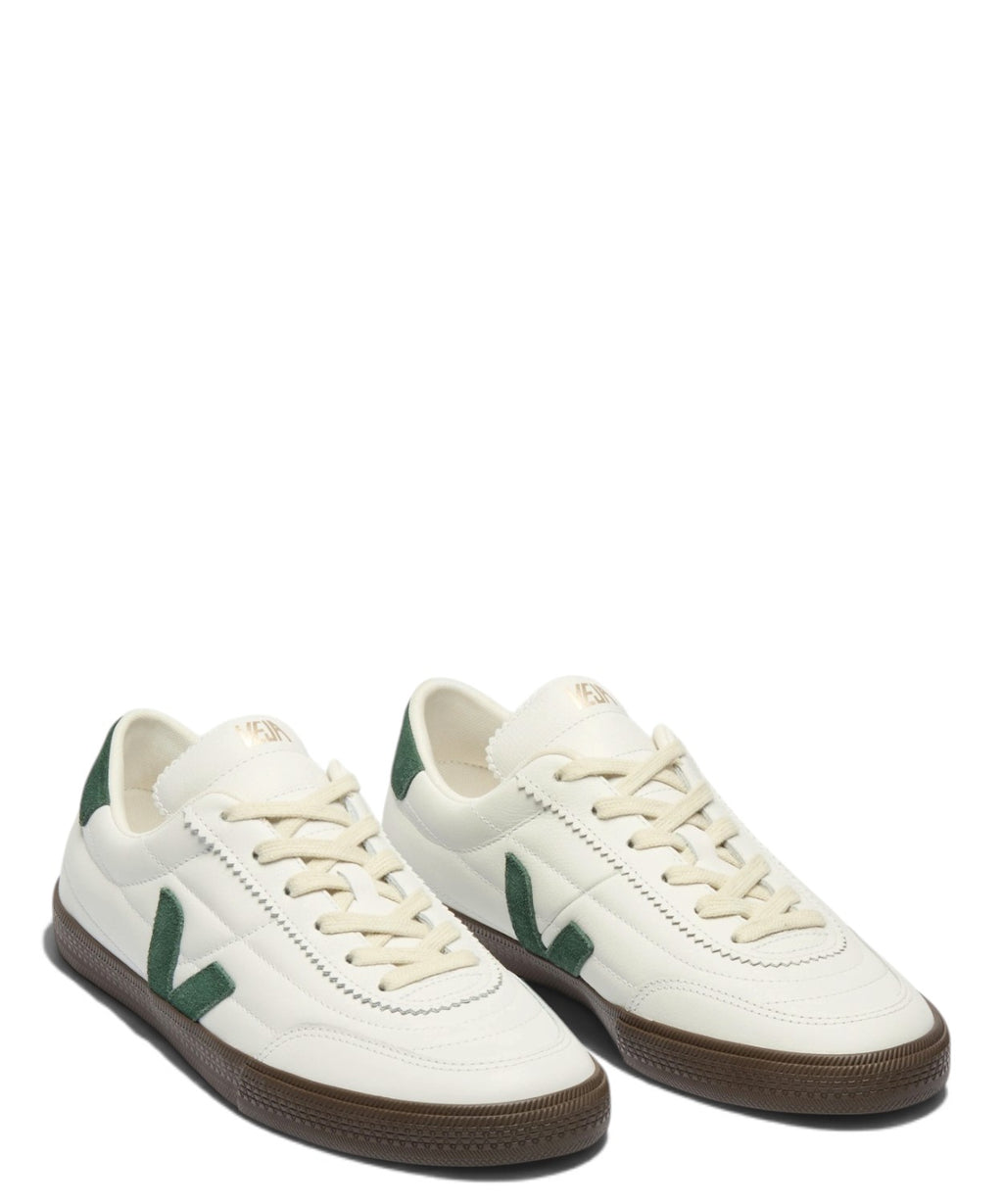 Sneaker VEJA Panenka in pelle bianca e verde Cyprus Eagle