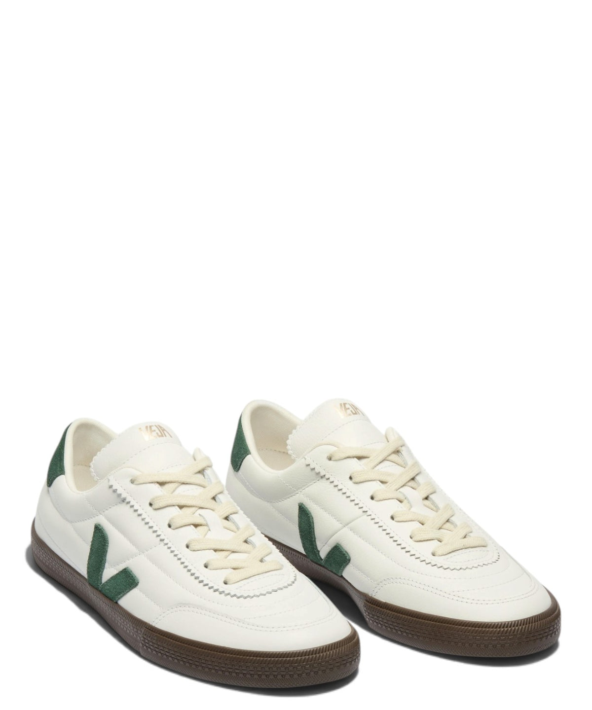 Sneaker VEJA Panenka in pelle bianca e verde Cyprus Eagle