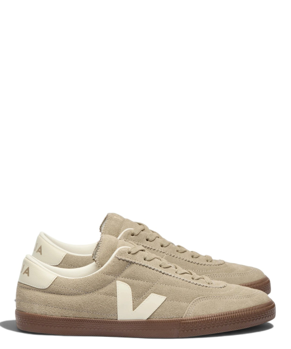 Baskets VEJA Panenka en daim taupe en daim
