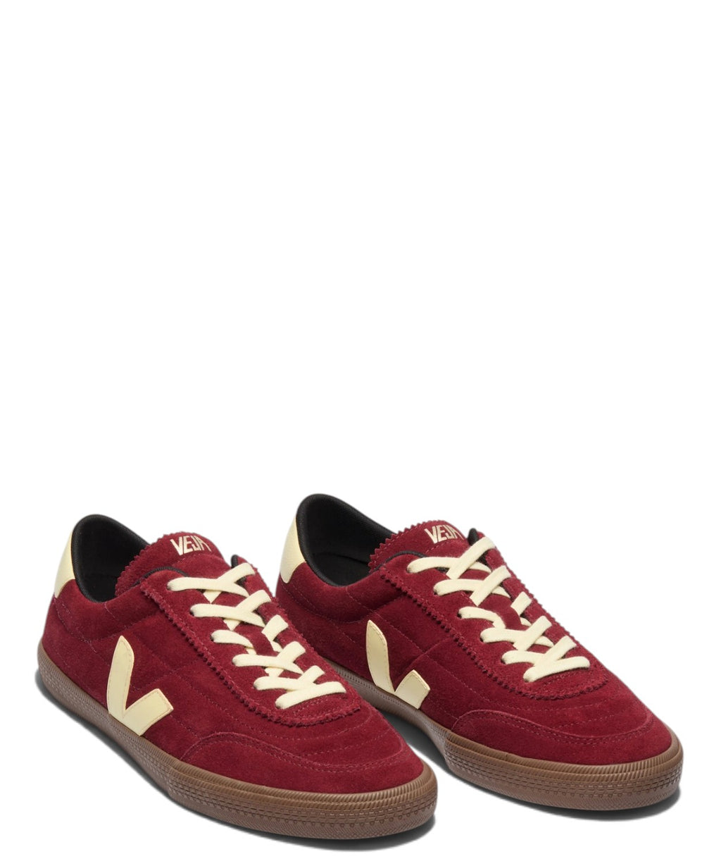Baskets VEJA Panenka en daim grenat Sun Bark