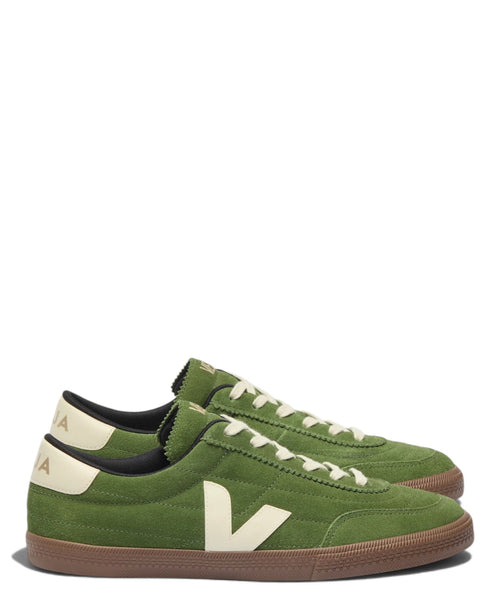 Baskets VEJA Panenka en daim, coloris Militar Pierre Bark