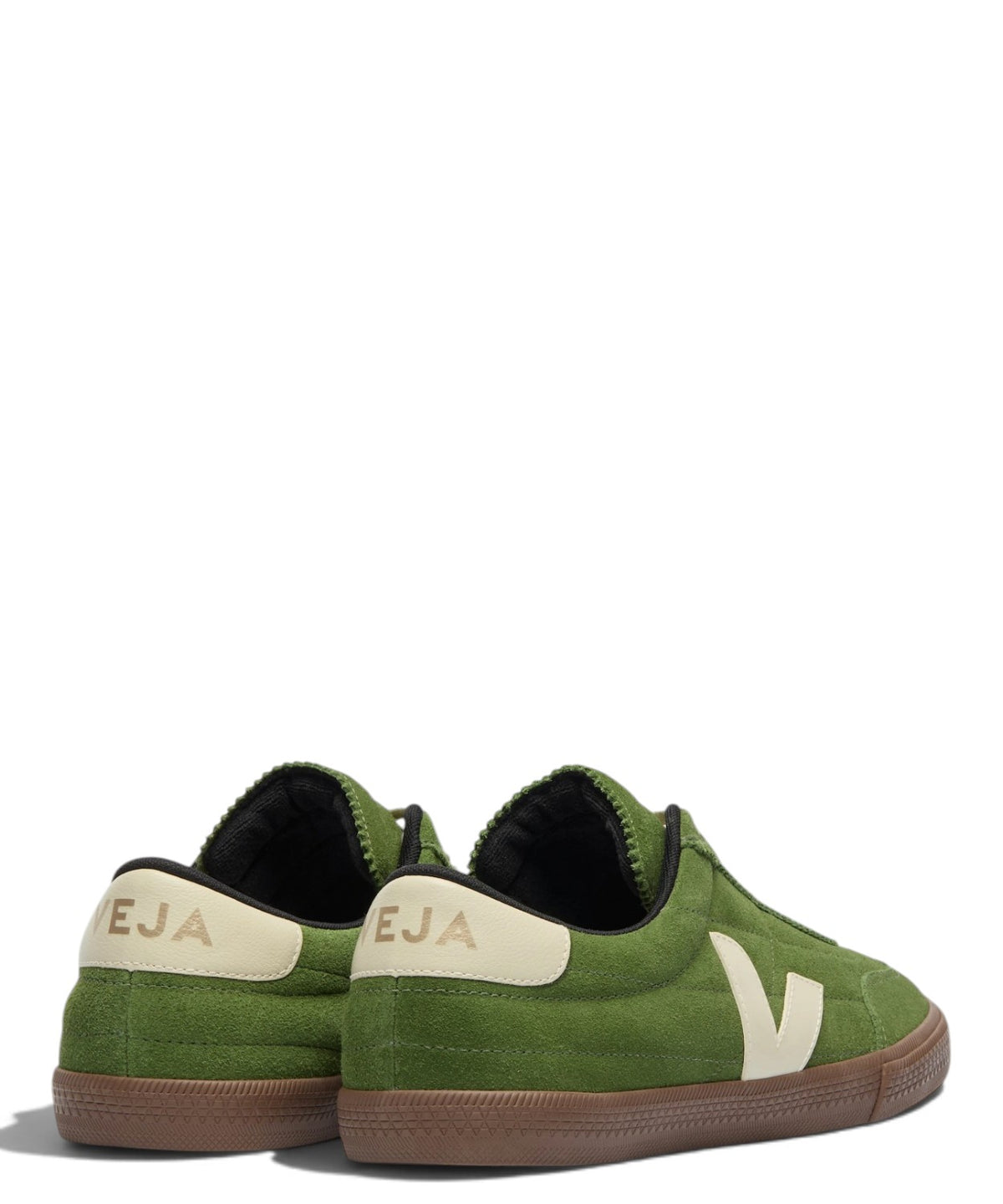Baskets VEJA Panenka en daim, coloris Militar Pierre Bark