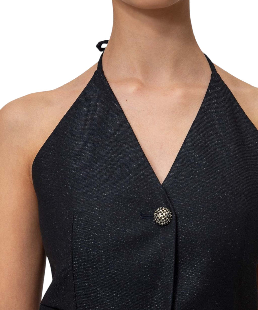 Gilets TWINSET pour femme avec encolure dos-nu et détails bijoux