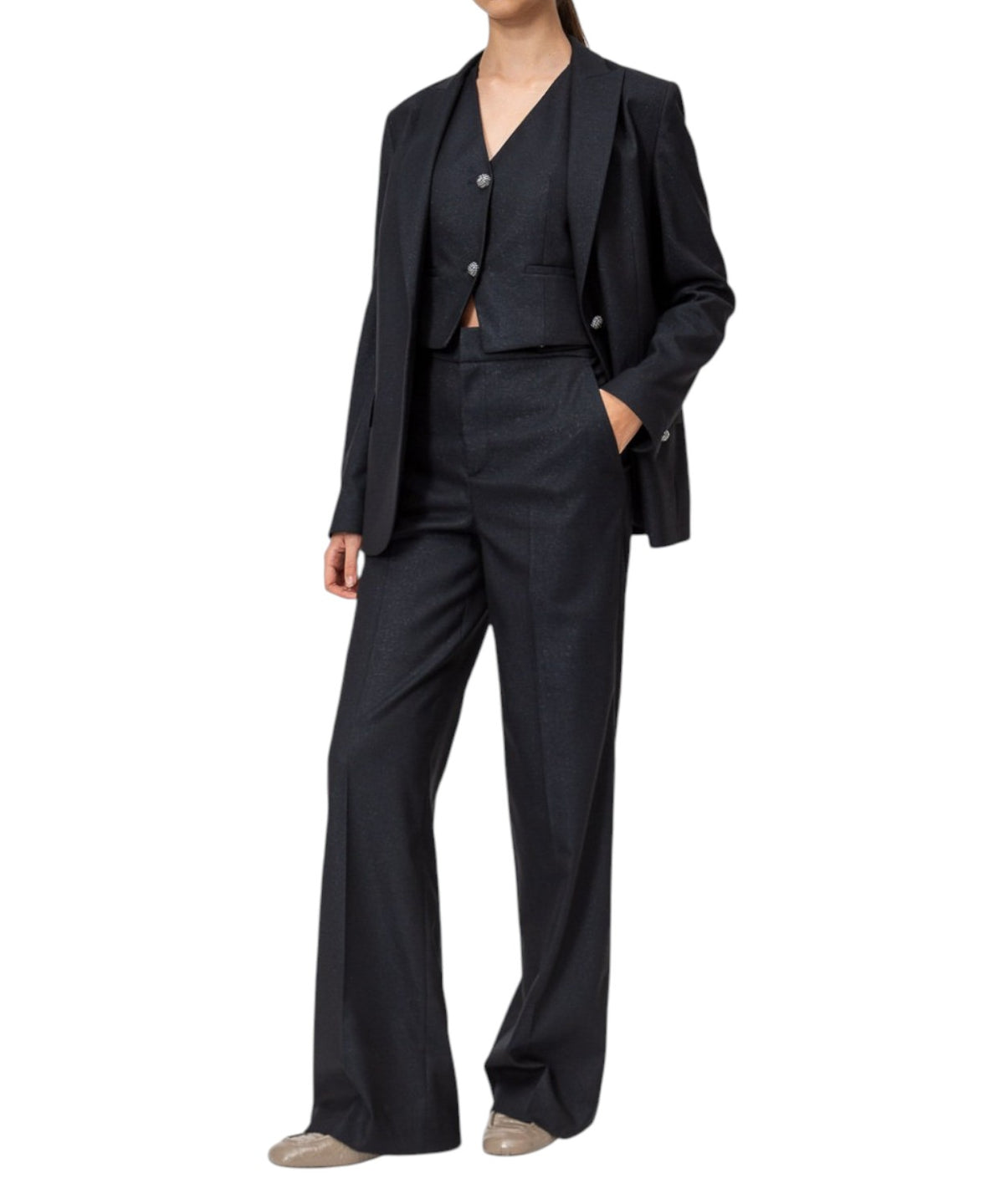 Gilets TWINSET pour femme avec encolure dos-nu et détails bijoux