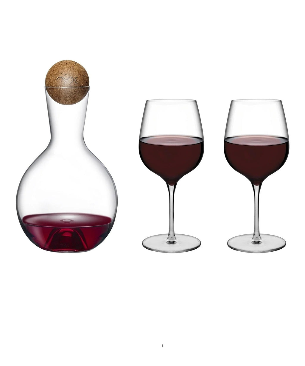 Set regalo Vintage & Terroir: decanter e 2 calici NUDE in cristallo senza piombo