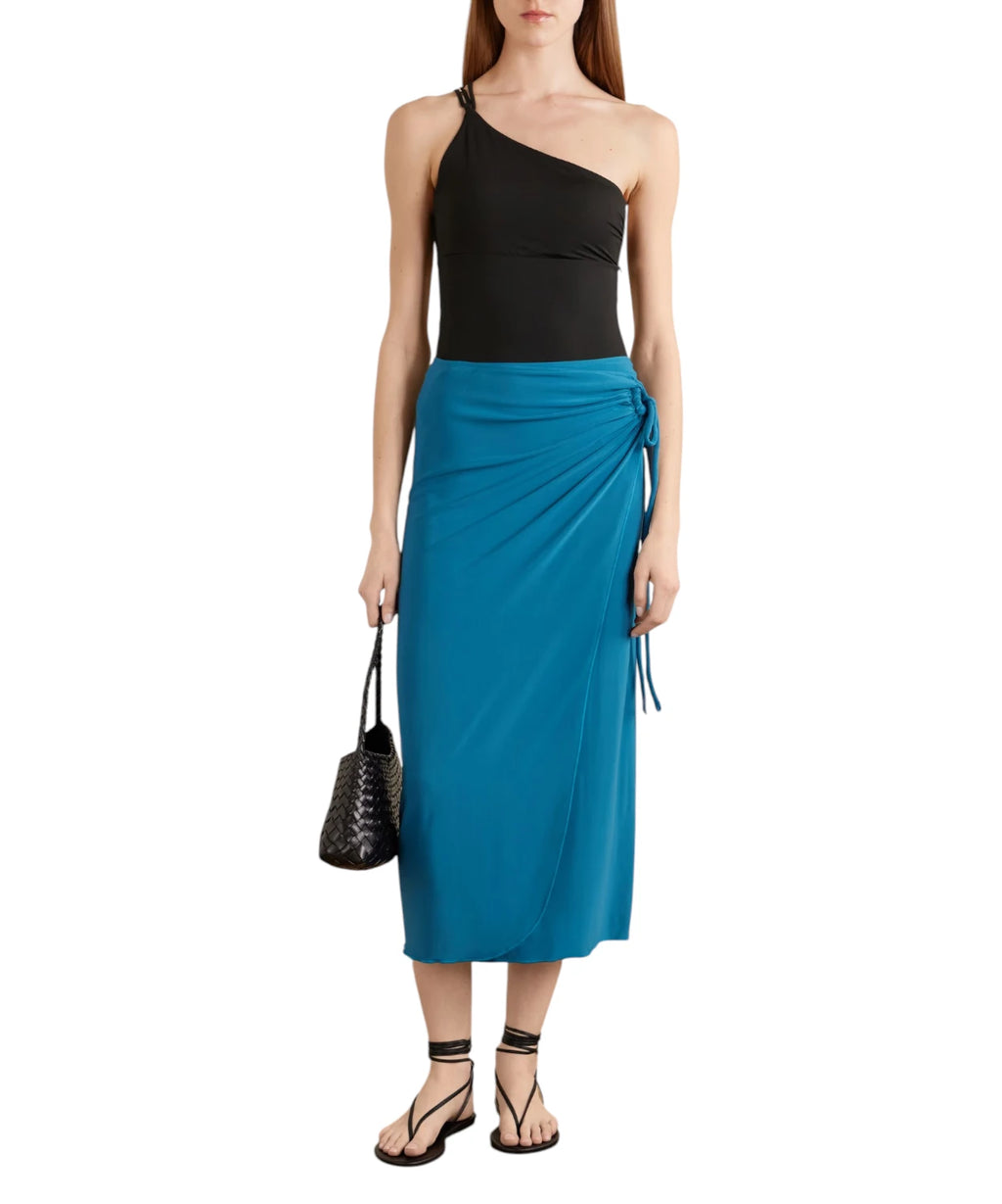 MAX MARA Jupe midi portefeuille en jersey de viscose