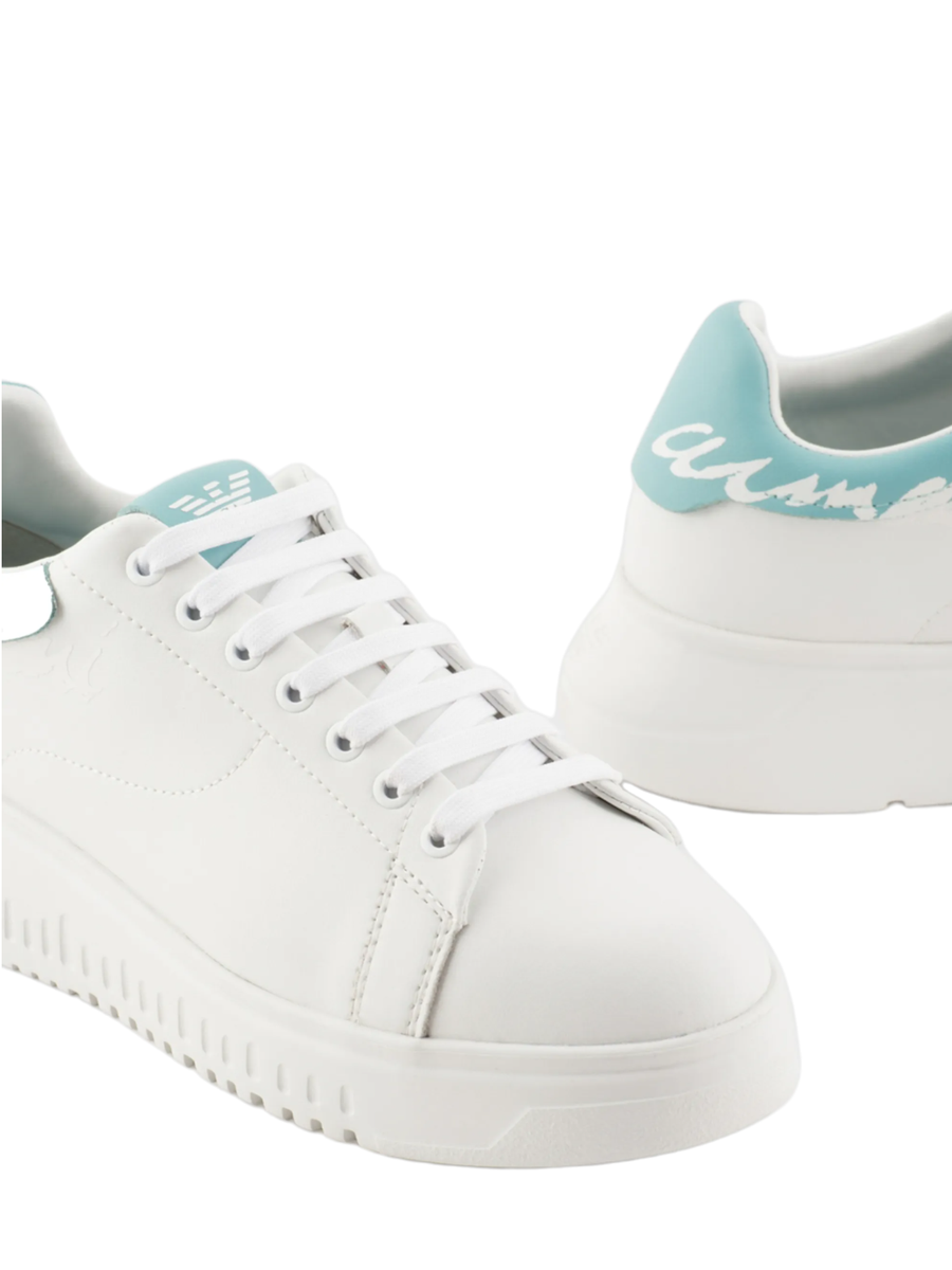 Sneakers in nappa con retro logo signature-Sneakers-Emporio Armani-Vittorio Citro Boutique