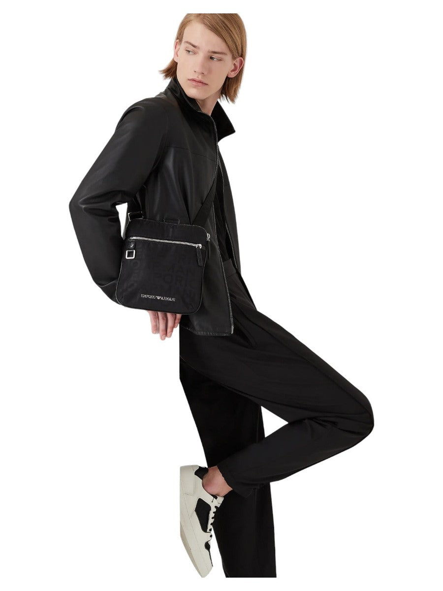 Blouson full zip in nappa di agnello semianilina-Emporio Armani-Giacche-Vittorio Citro Boutique